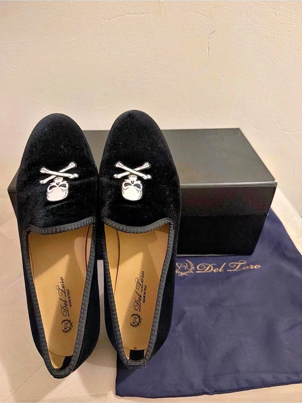 Del Toro Skull Loafer Black Skull Loafers US 10 Like New